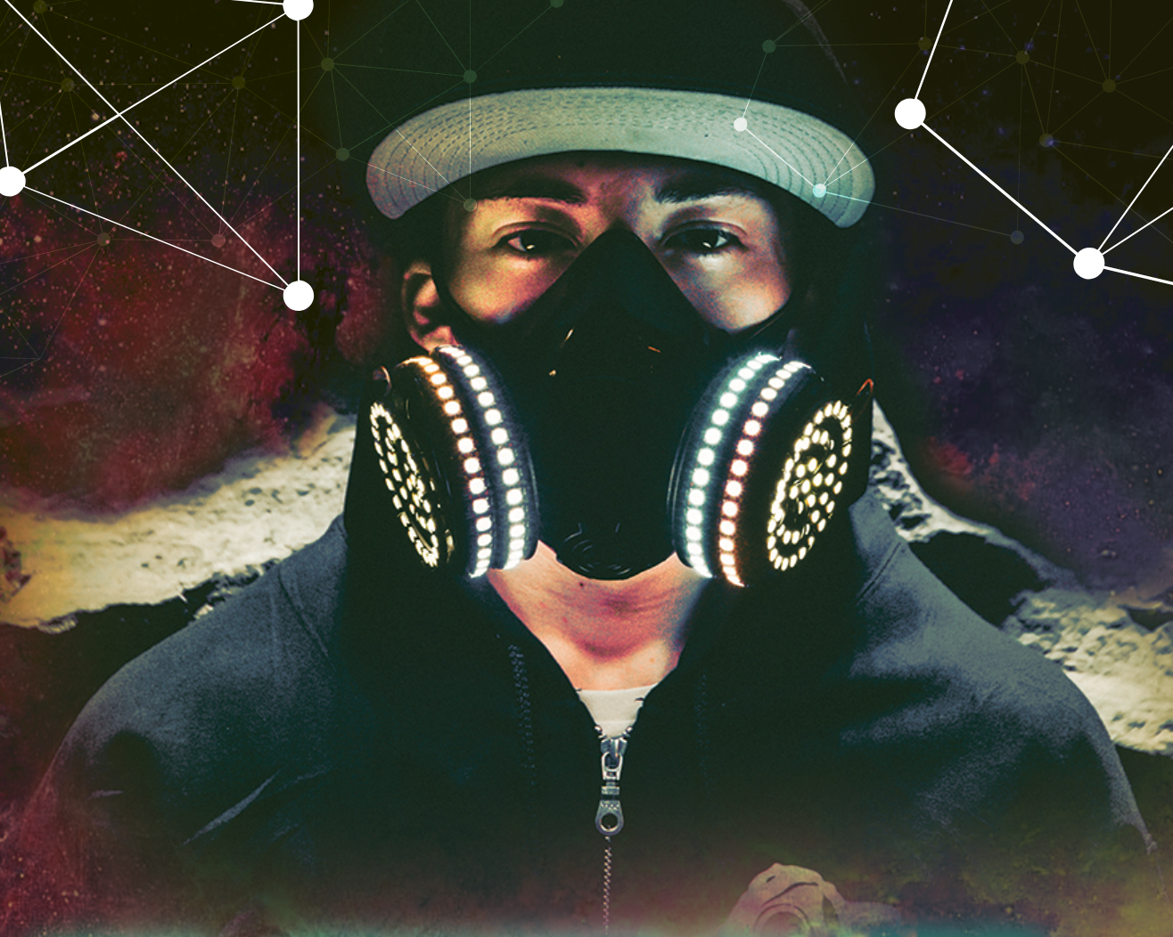 LED Mask with Side Lights