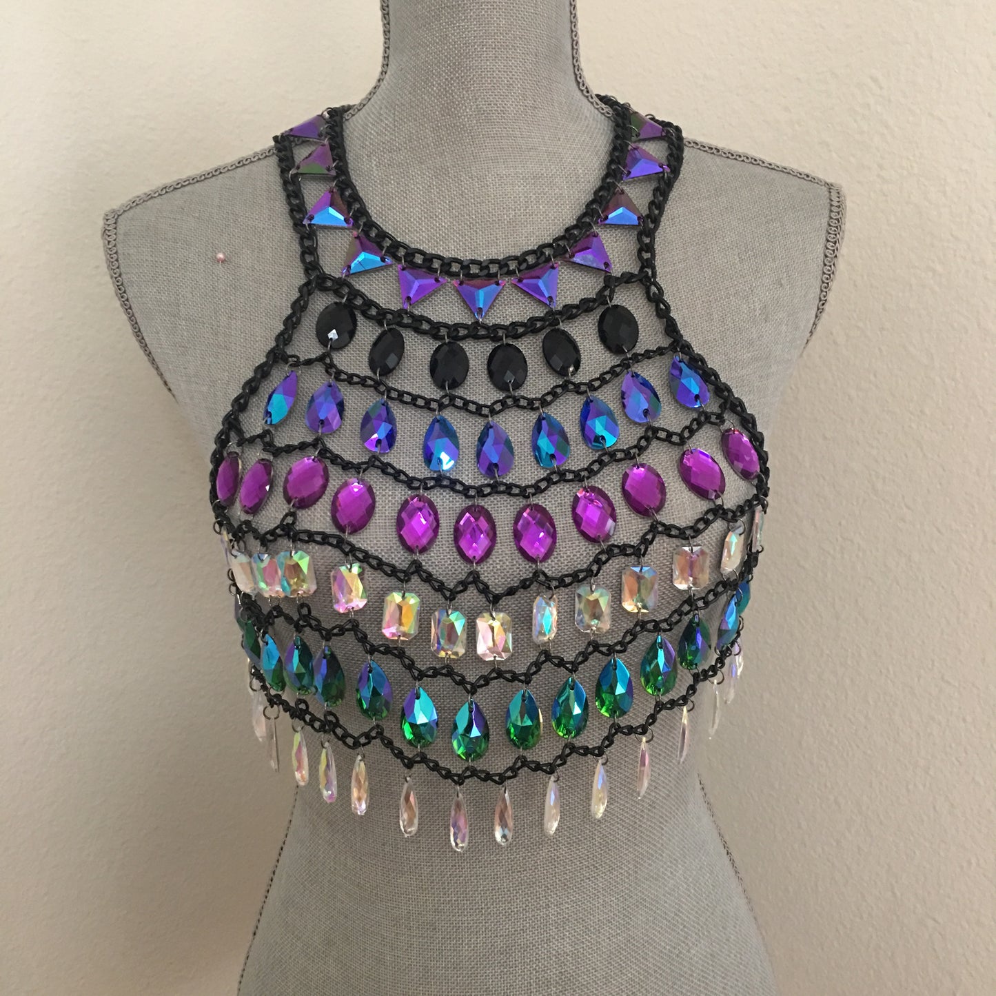 Lauren crop top body chain