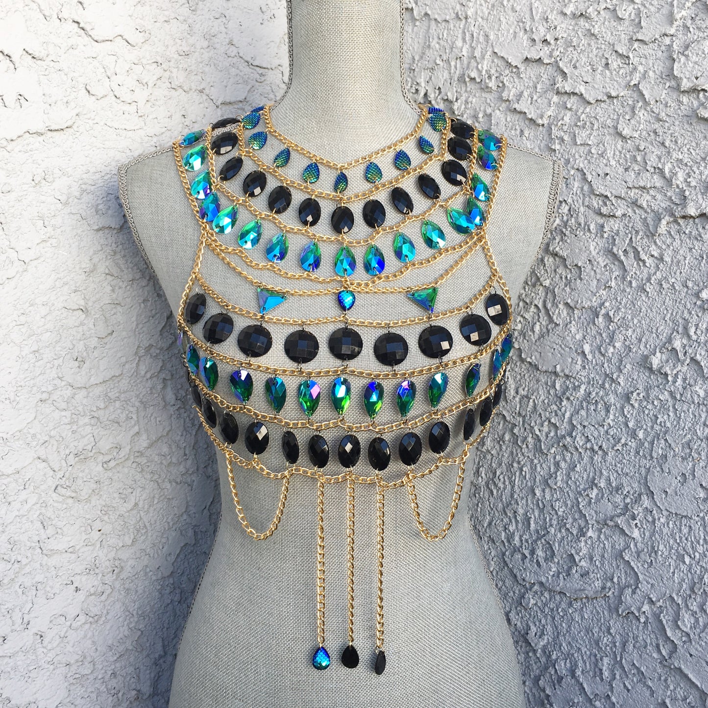 Havana jewelry body chain top