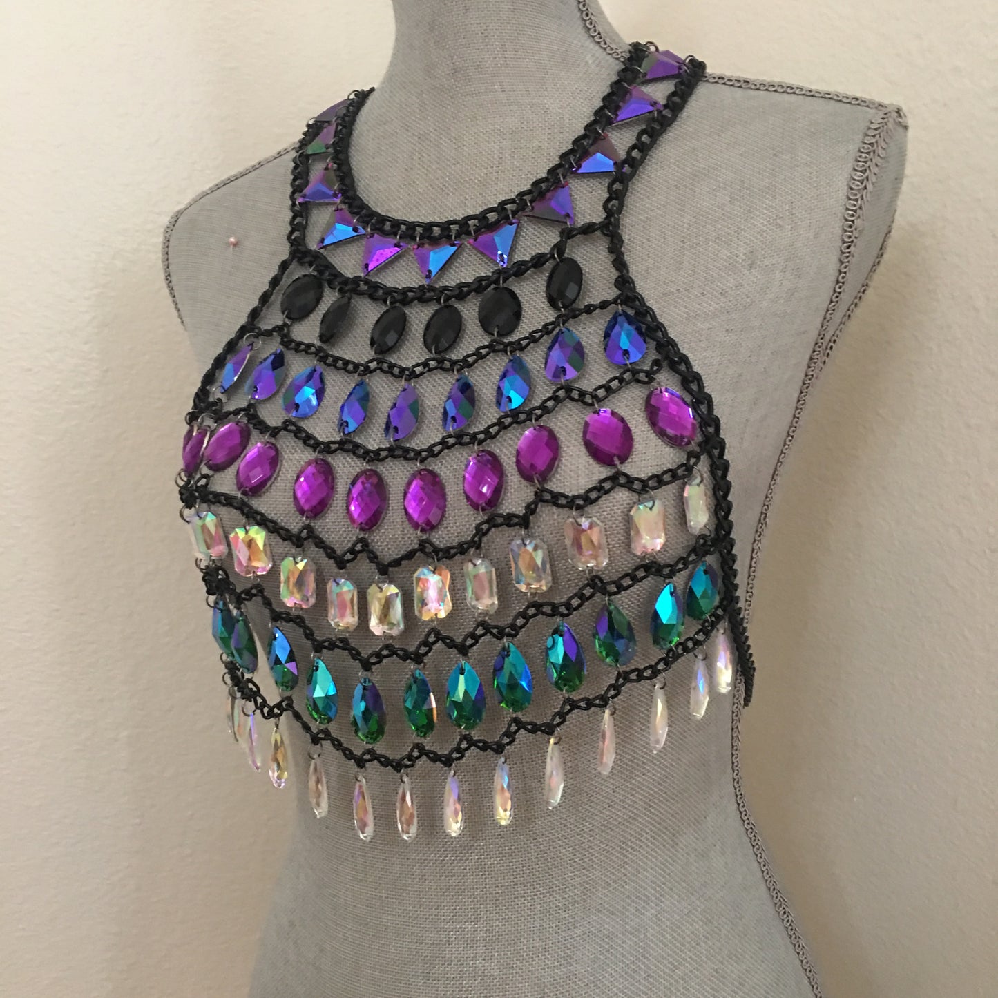 Lauren crop top body chain