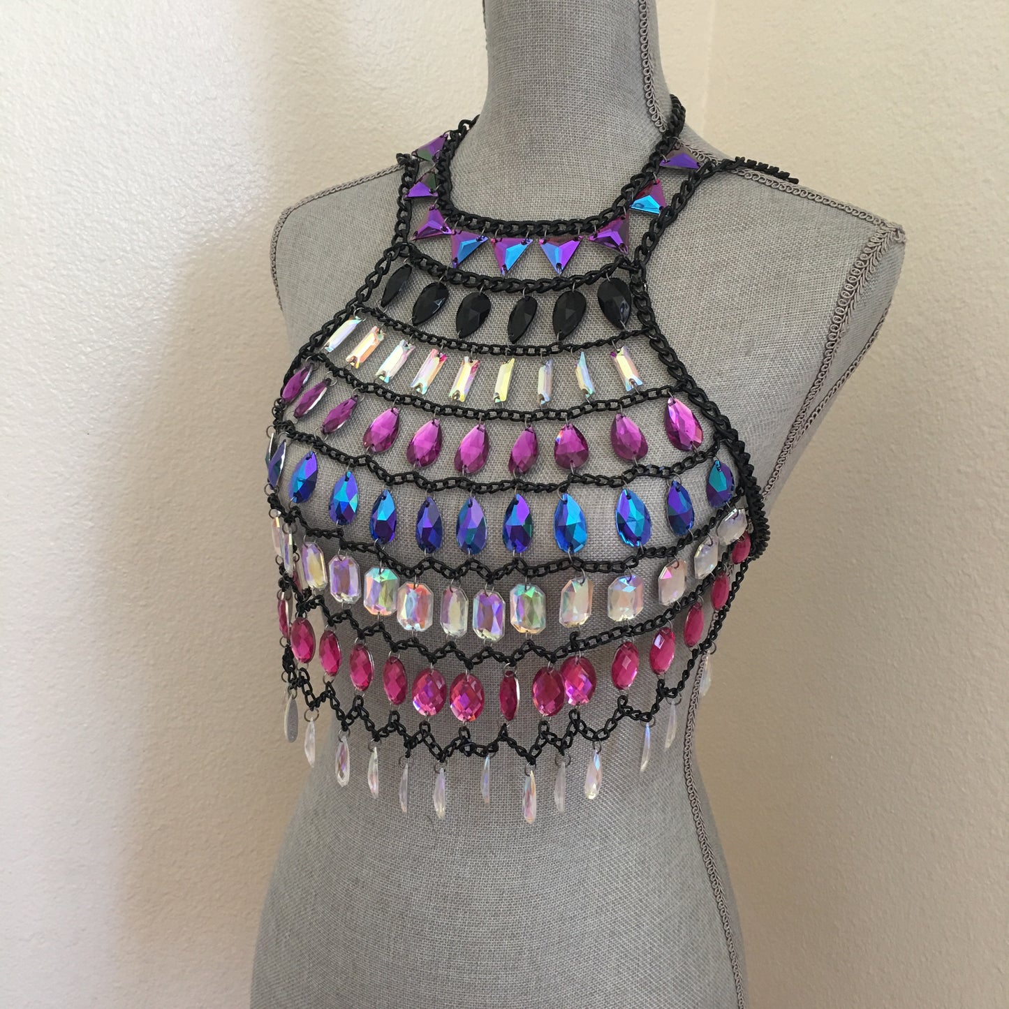 Lauren crop top body chain