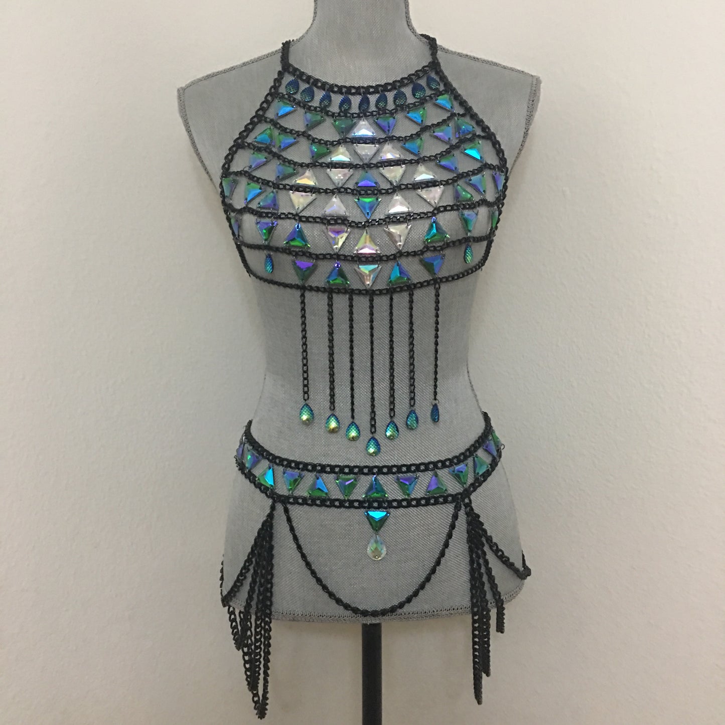 ZOE Chain Crop Top & Belt