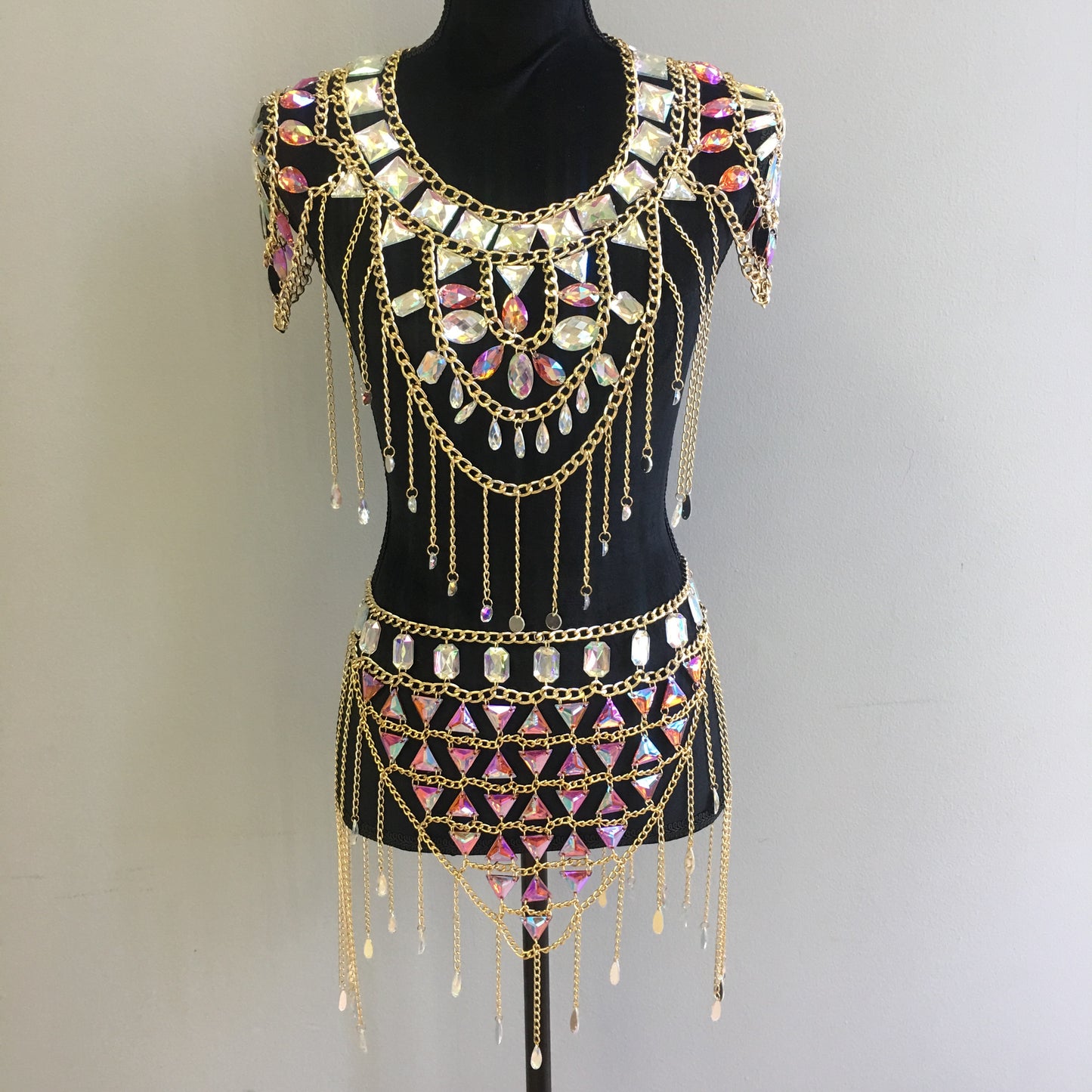 Layla Gold Chain Jewelry Top