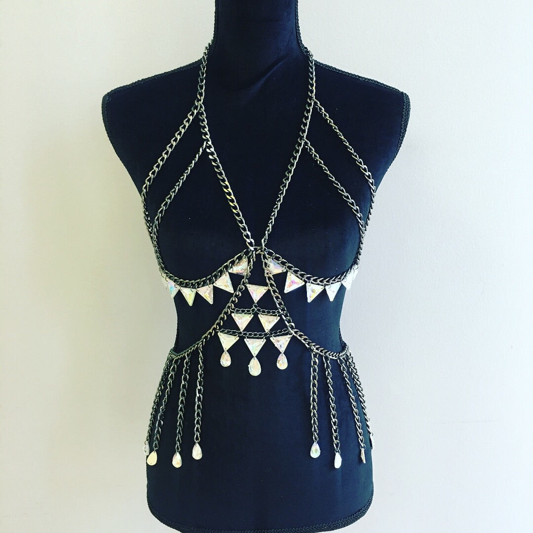 Clementine Black Chain Body Jewelry