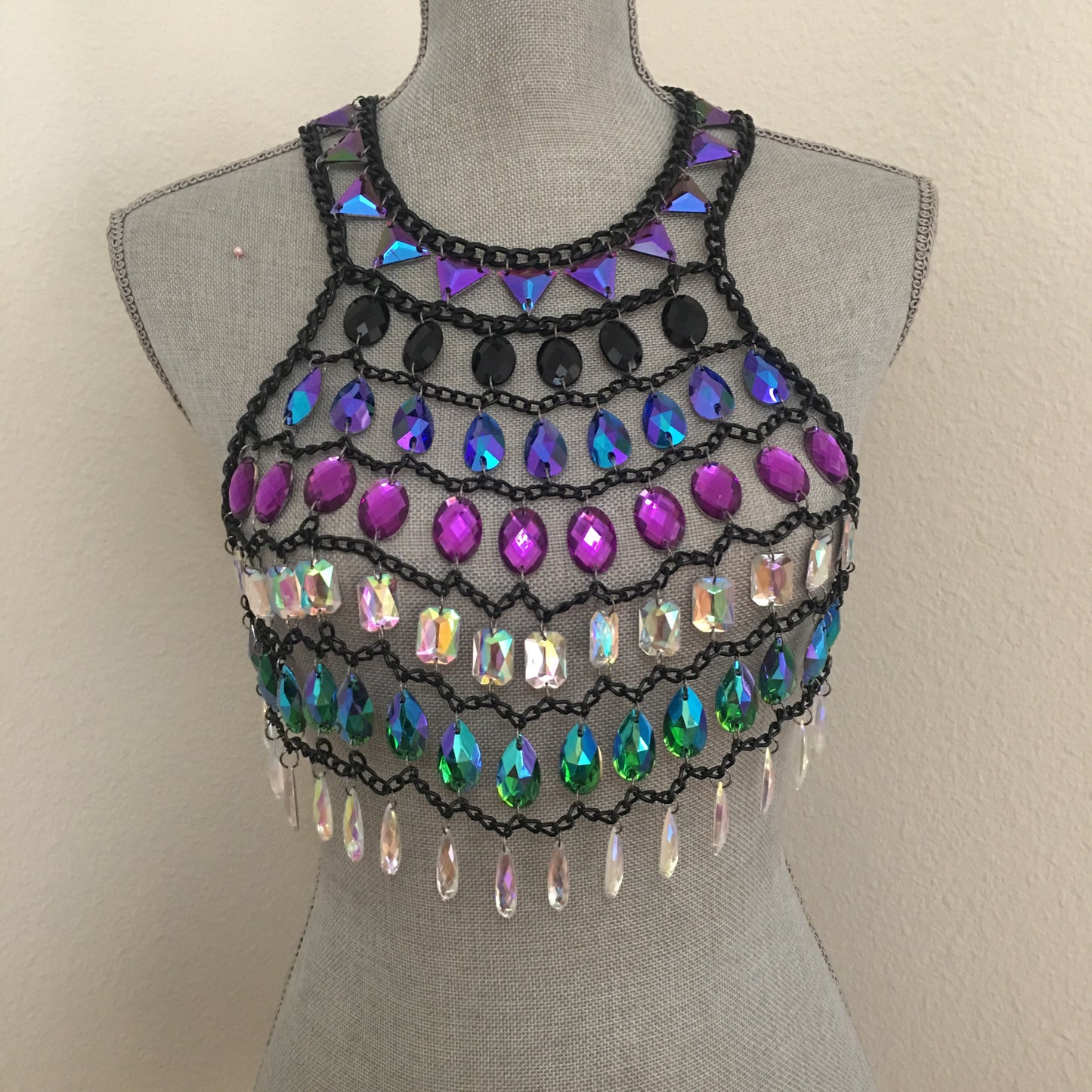 Lauren crop top body chain