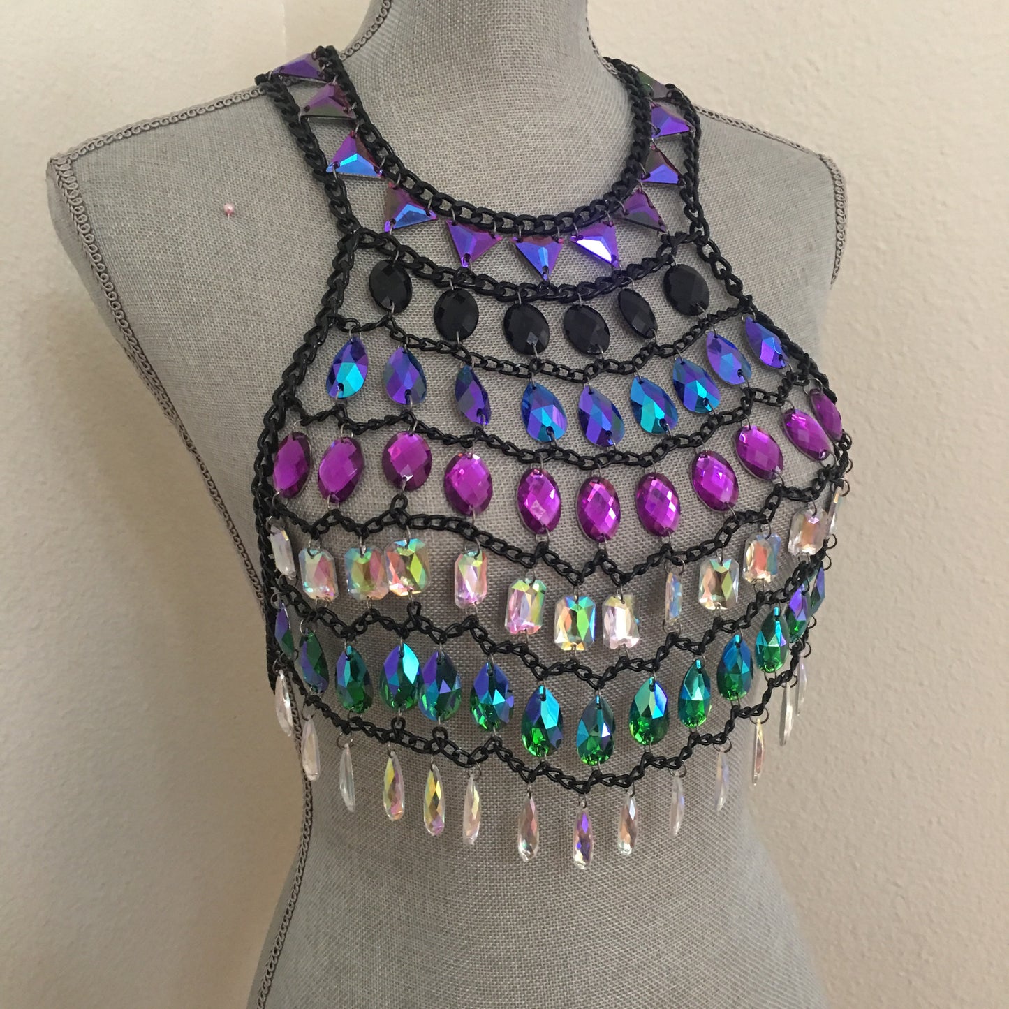 Lauren crop top body chain