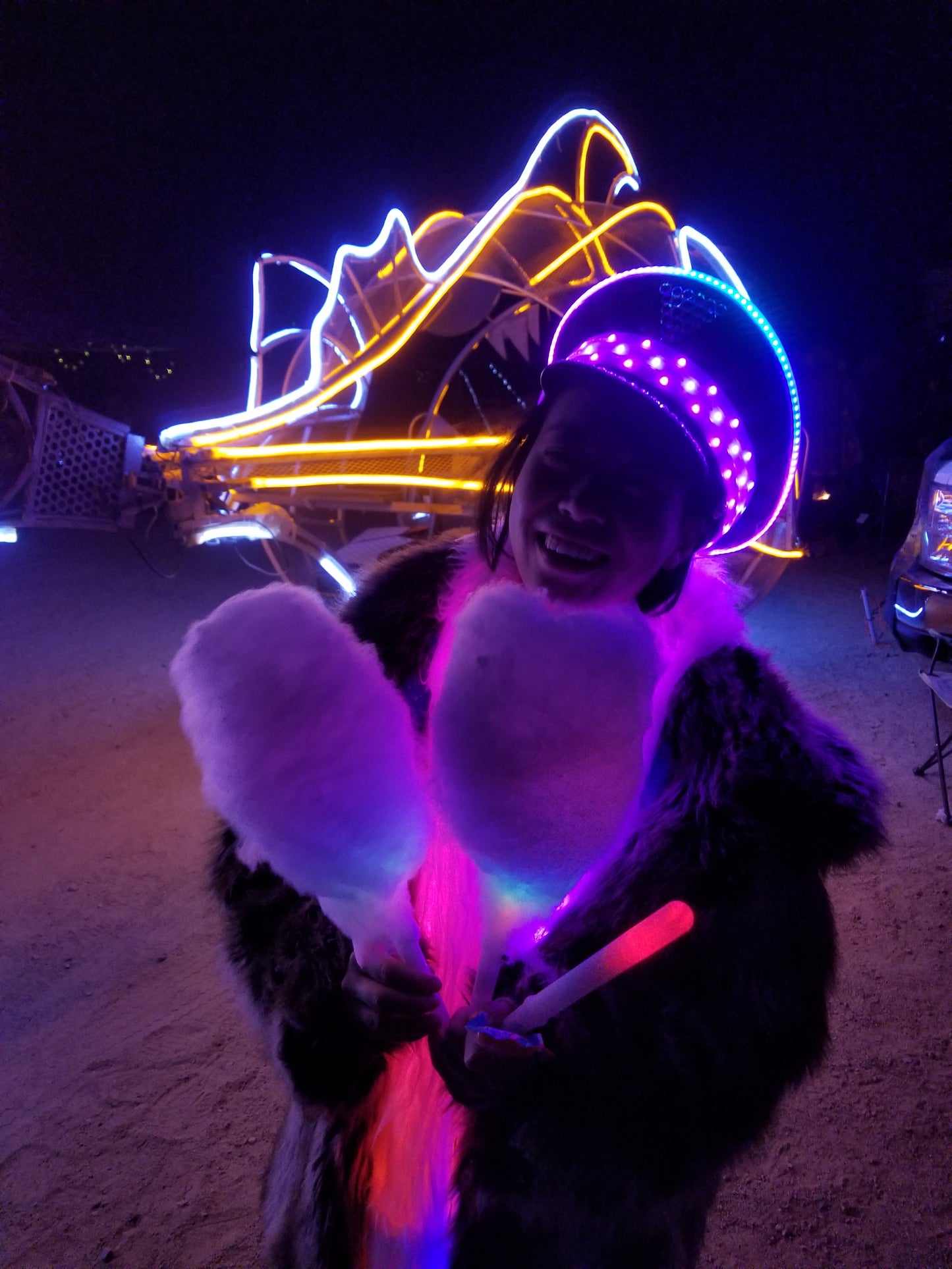 LED Festival Captain Hat