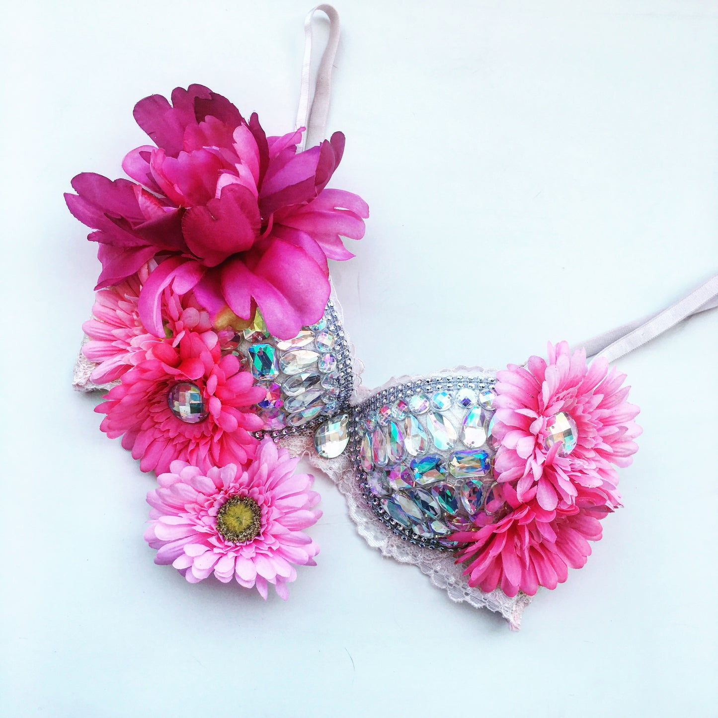 Flora Princess diamond rave bra