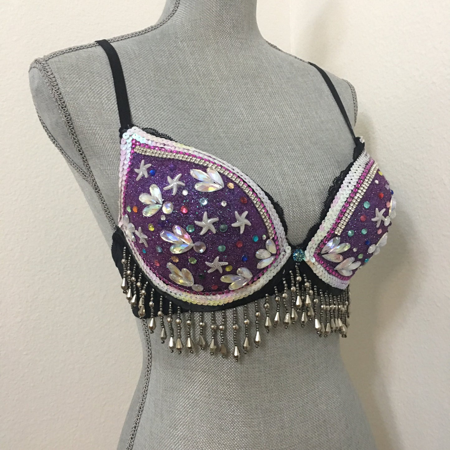 Galaxy Purple Rave bra - Custom order Only