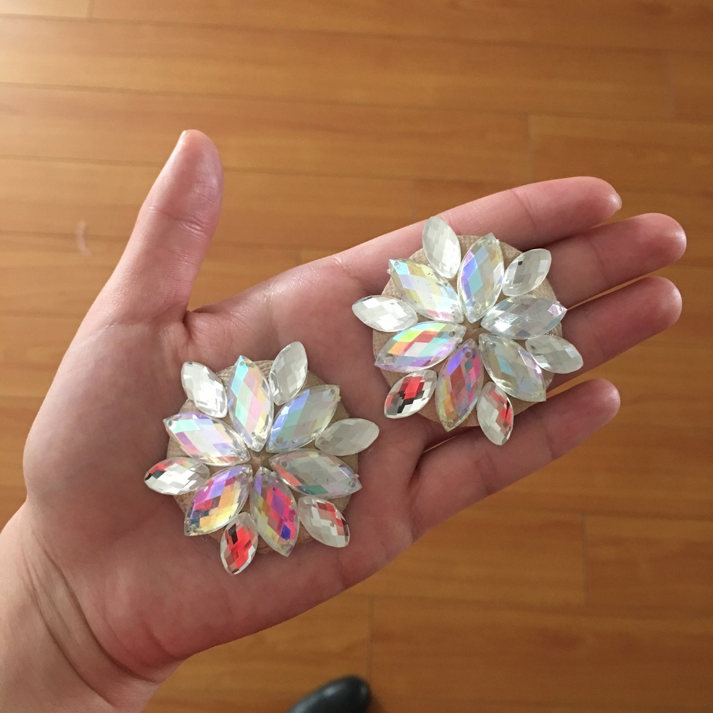 Snow flake diamond pasties