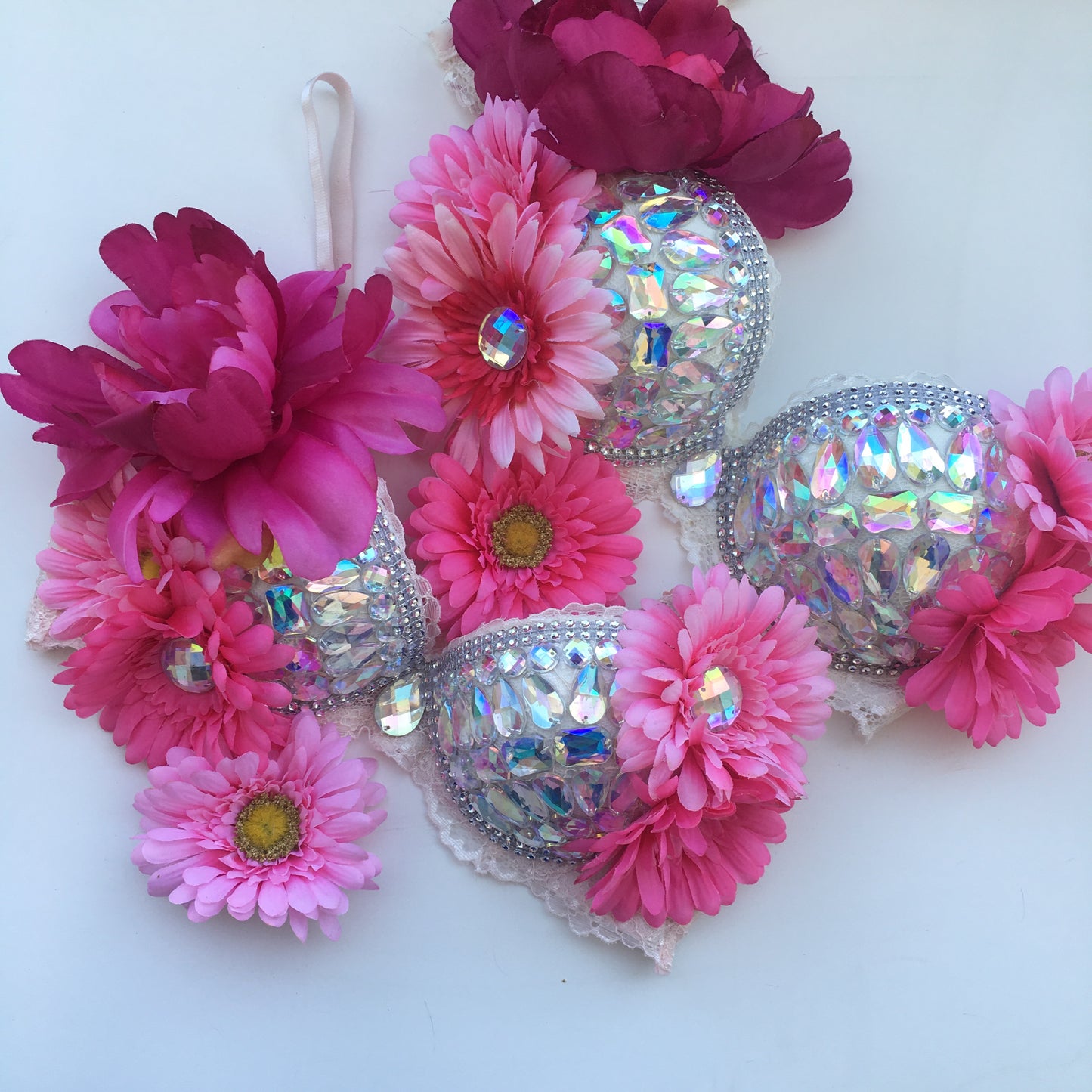 Flora Princess diamond rave bra