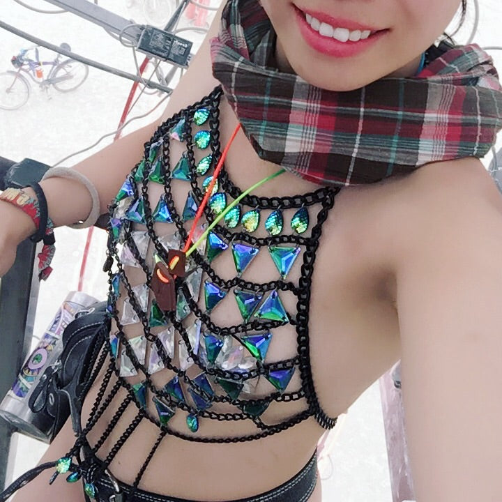 ZOE Chain Crop Top & Belt
