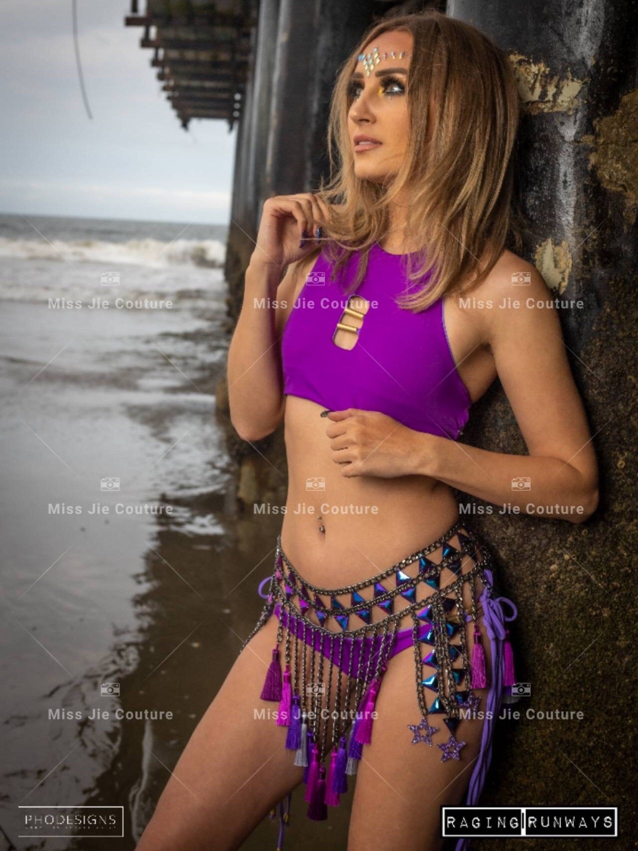 Granita Fringe Tassel Chain Skirt