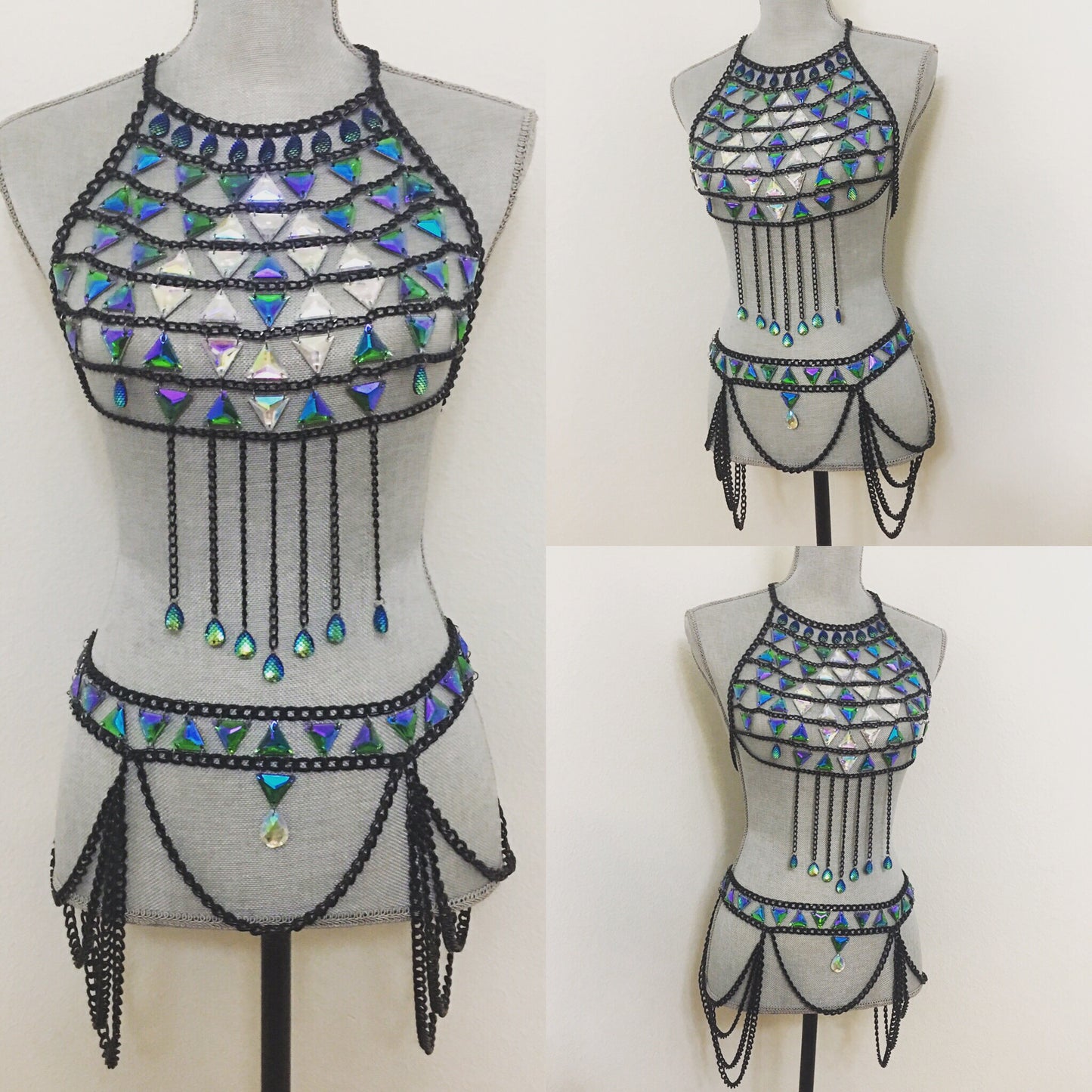 ZOE Chain Crop Top & Belt