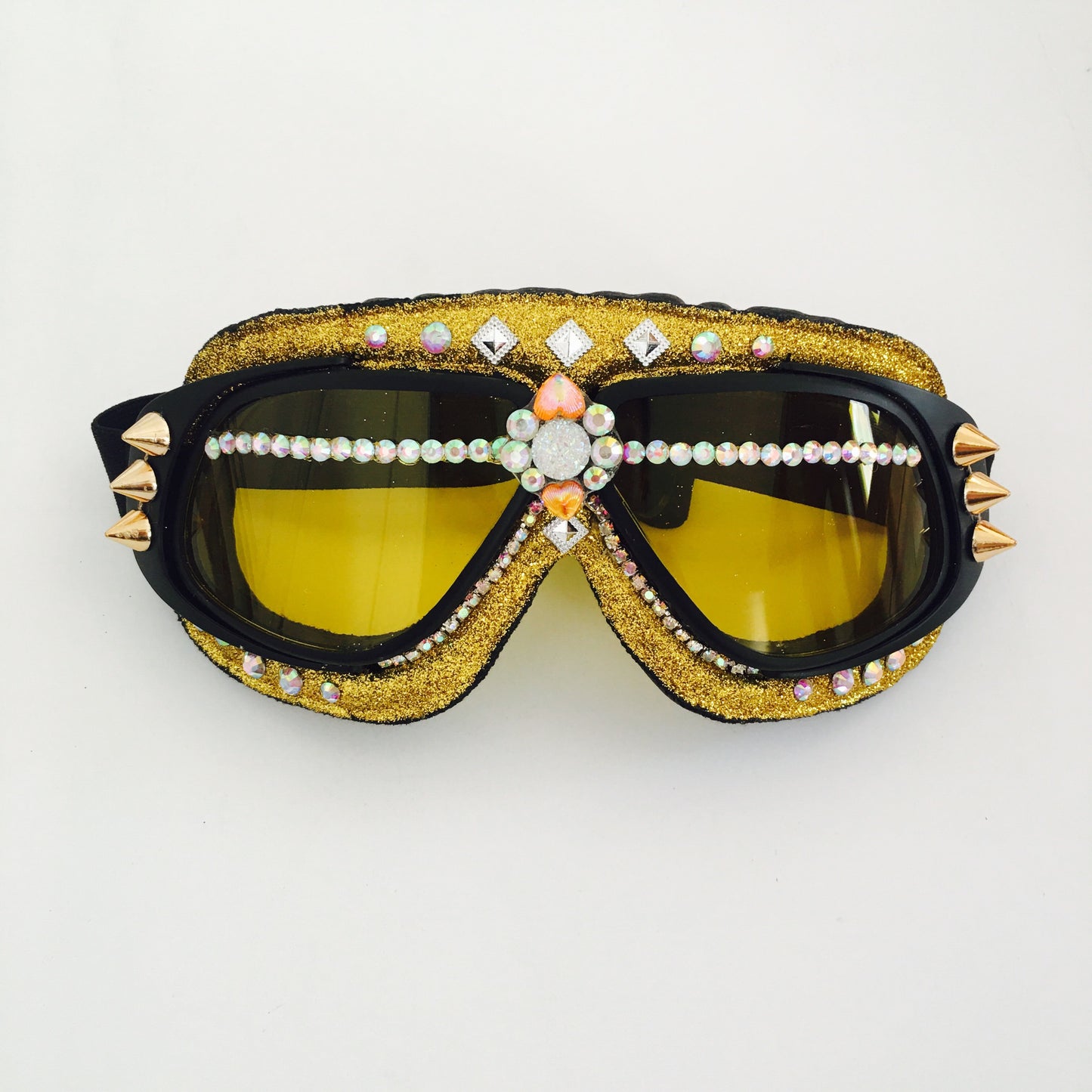 Golden Sun burning man goggles