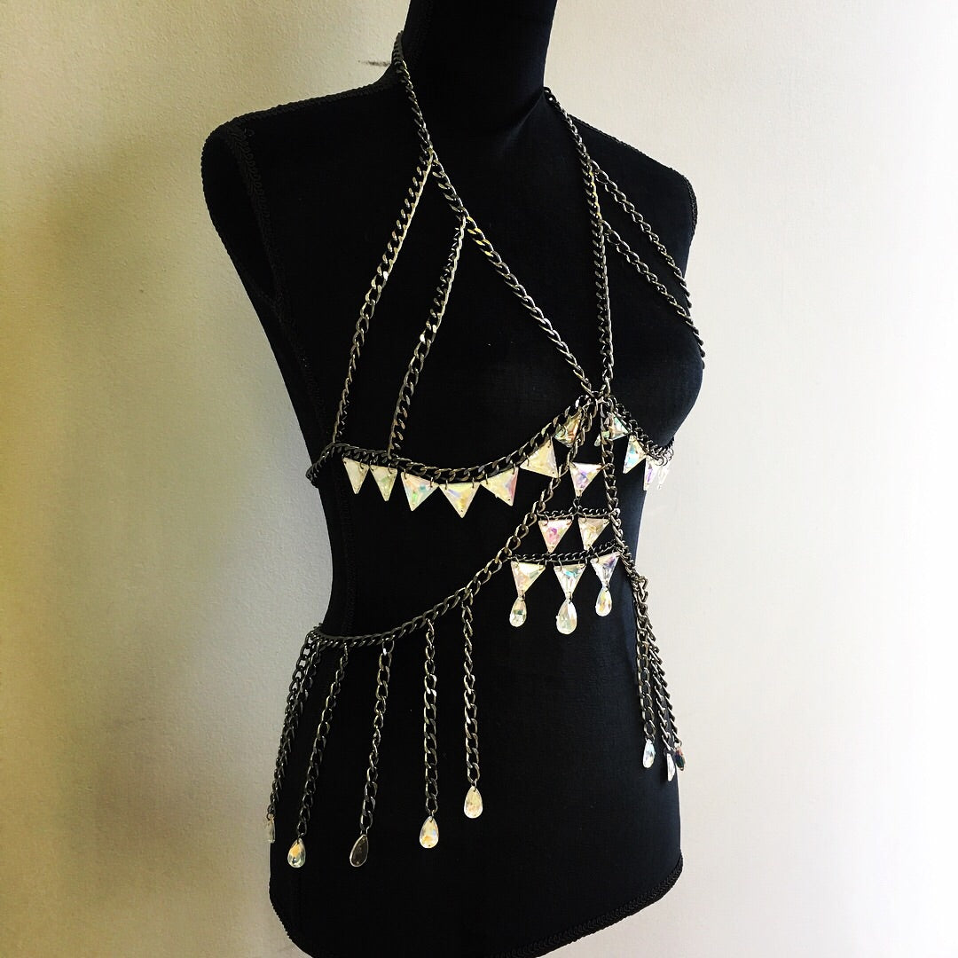Clementine Black Chain Body Jewelry