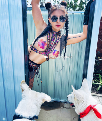 Raja Body Chain Harness Top