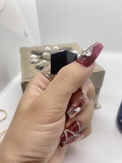 Red Blush Press on Nails