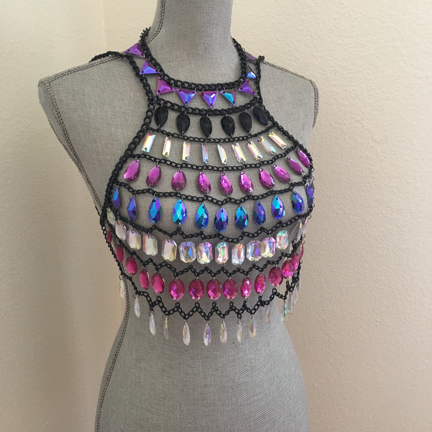 Lauren crop top body chain