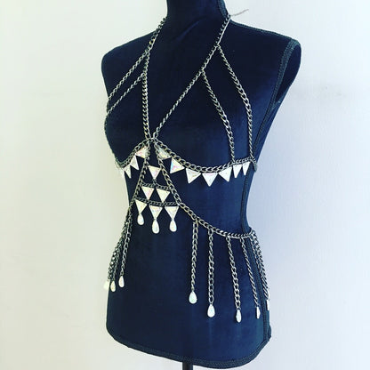 Clementine Black Chain Body Jewelry