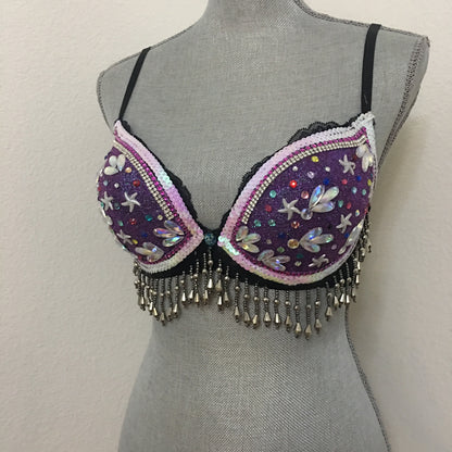 Galaxy Purple Rave bra - Custom order Only