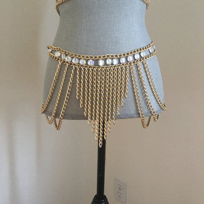 Lily chain belt
