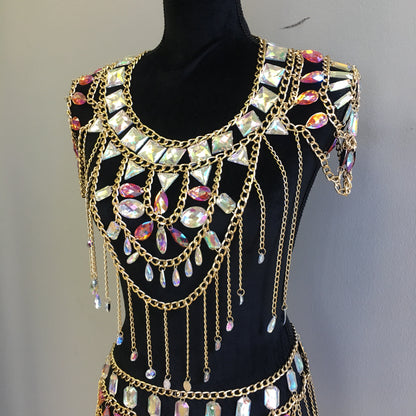 Layla Gold Chain Jewelry Top