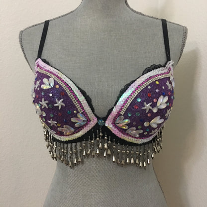Galaxy Purple Rave bra - Custom order Only