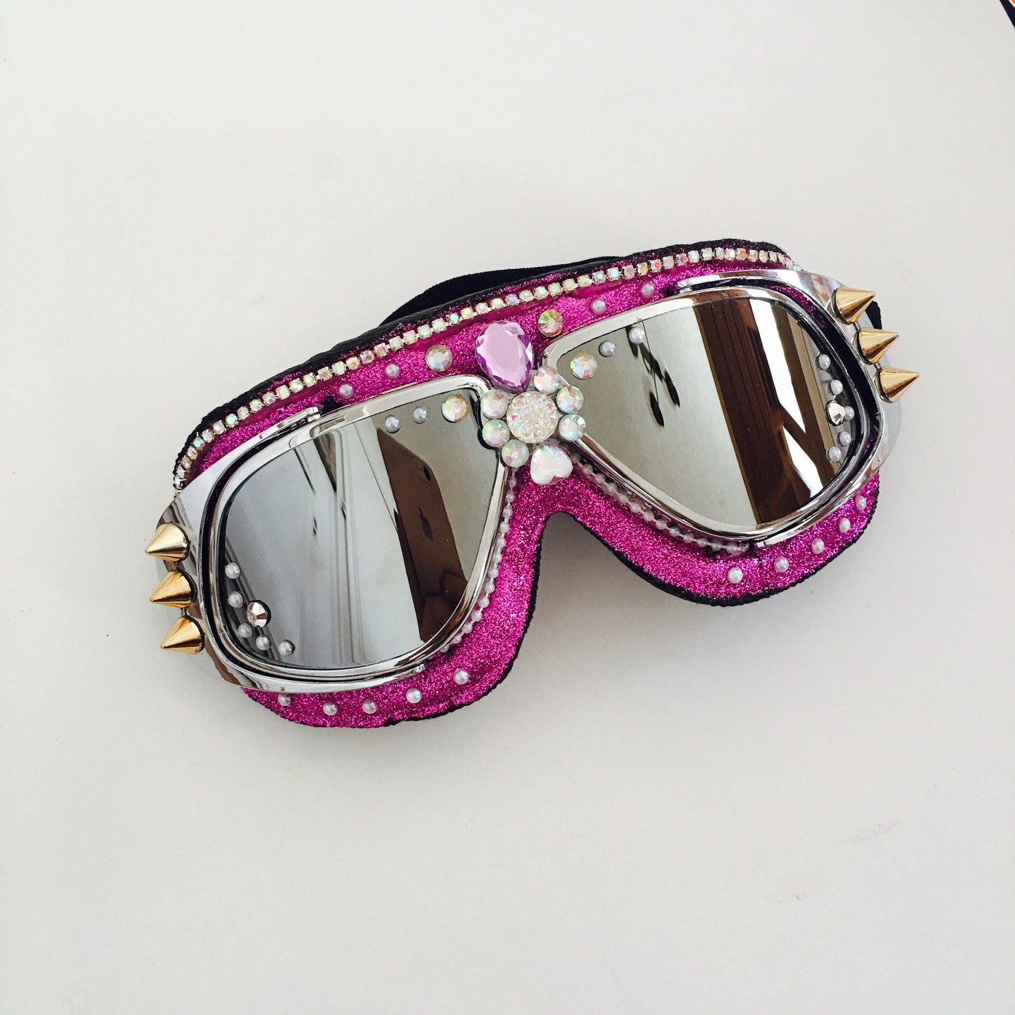 Hot pink / burning man goggles/ anti-dust goggles/Aviator Goggles/ Ski goggles/face goggles
