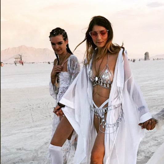 LARA Silver Chain Belt